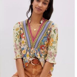 Anthropologie BL-NK London Stephanie Top, Size XXS, GUC
